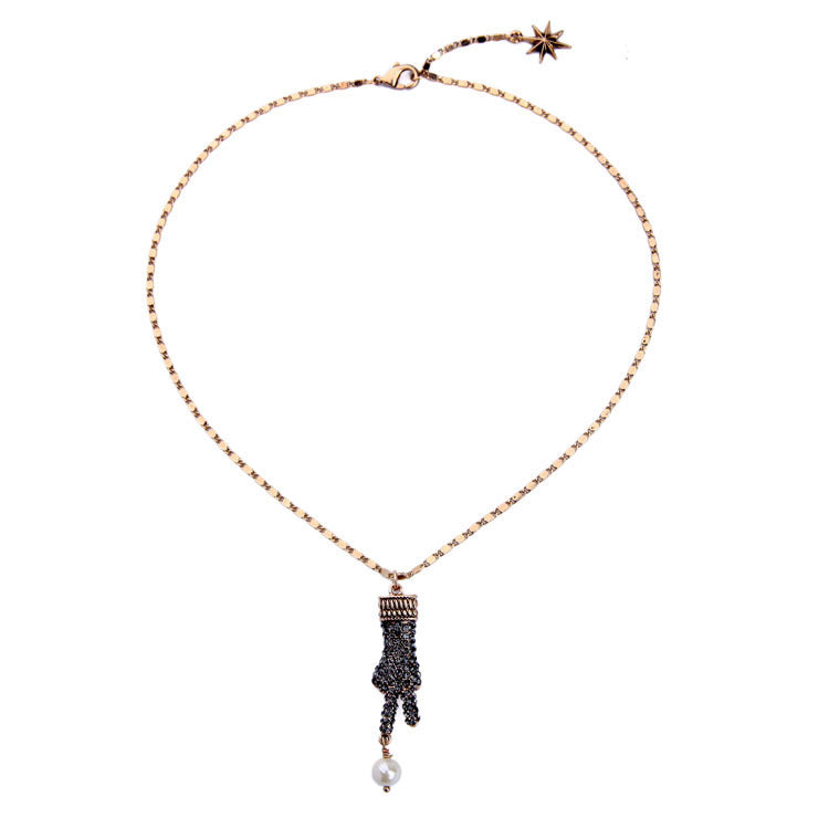 Venta al por mayor de aleación de múltiples capas estrella luna collar